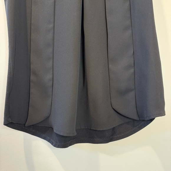 🛍️4 for 20$ / RW&CO. Black Tie Front Blouse / Black / XS - Picture 3 of 8